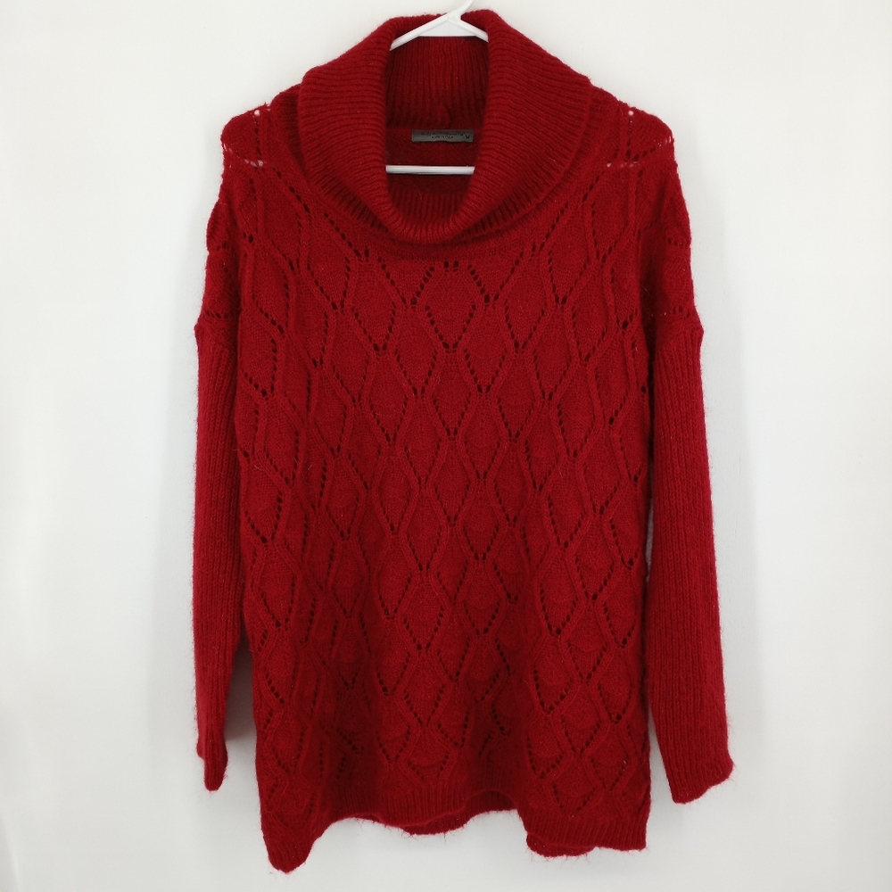 Elsamanda red women's medium sweater